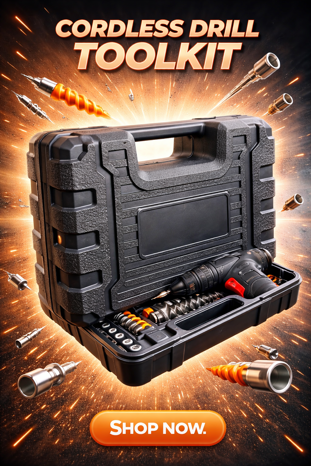 Cordless Drill Toolkit – Multi-Purpose Power Tool Set with Accessories